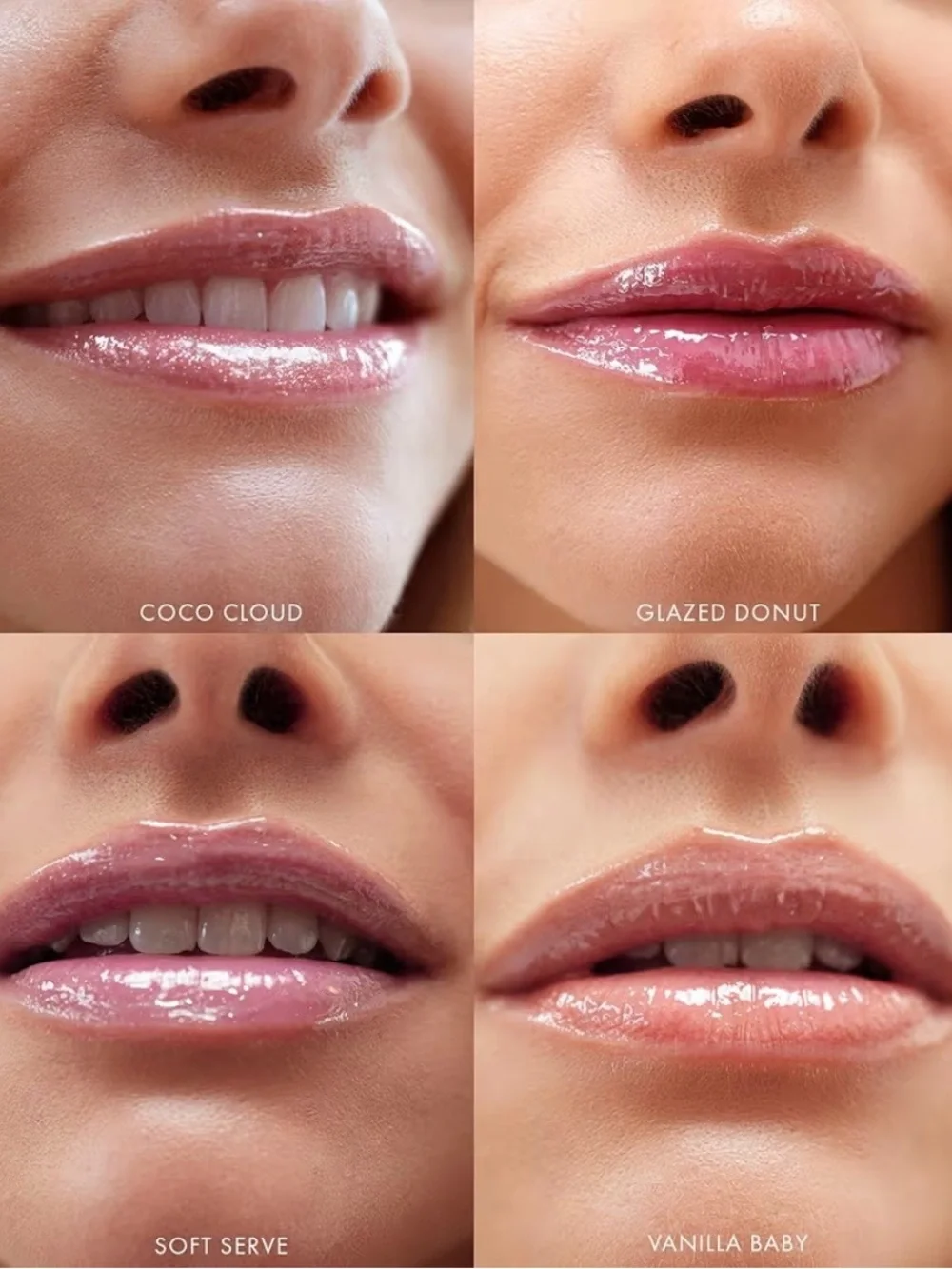 Truly Glazed Donut Hydrating Lip Gloss Mauve Pink 0.44 oz NIB Semi-Sheer